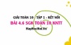 Bài 4.6 SGK Toán 10 tập 1 Kết nối tri thức